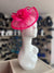 Crescent Design Half Disc Fuschia Pink Wedding Fascinator-Fascinators Direct