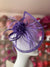 Crescent Design Half Disc Violet Fascinator-Fascinators Direct