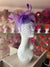 Crin Loops & Feather Hairband Fascinator with Veil - Purple-Fascinators Direct