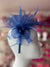 Crinoline Mesh Dark Blue Flower Fascinator Headband-Fascinators Direct