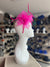 Crinoline Mesh Fuchsia Pink Flower Fascinator Headband-Fascinators Direct