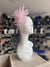 Crinoline Mesh Light Pink Flower Fascinator Headband-Fascinators Direct