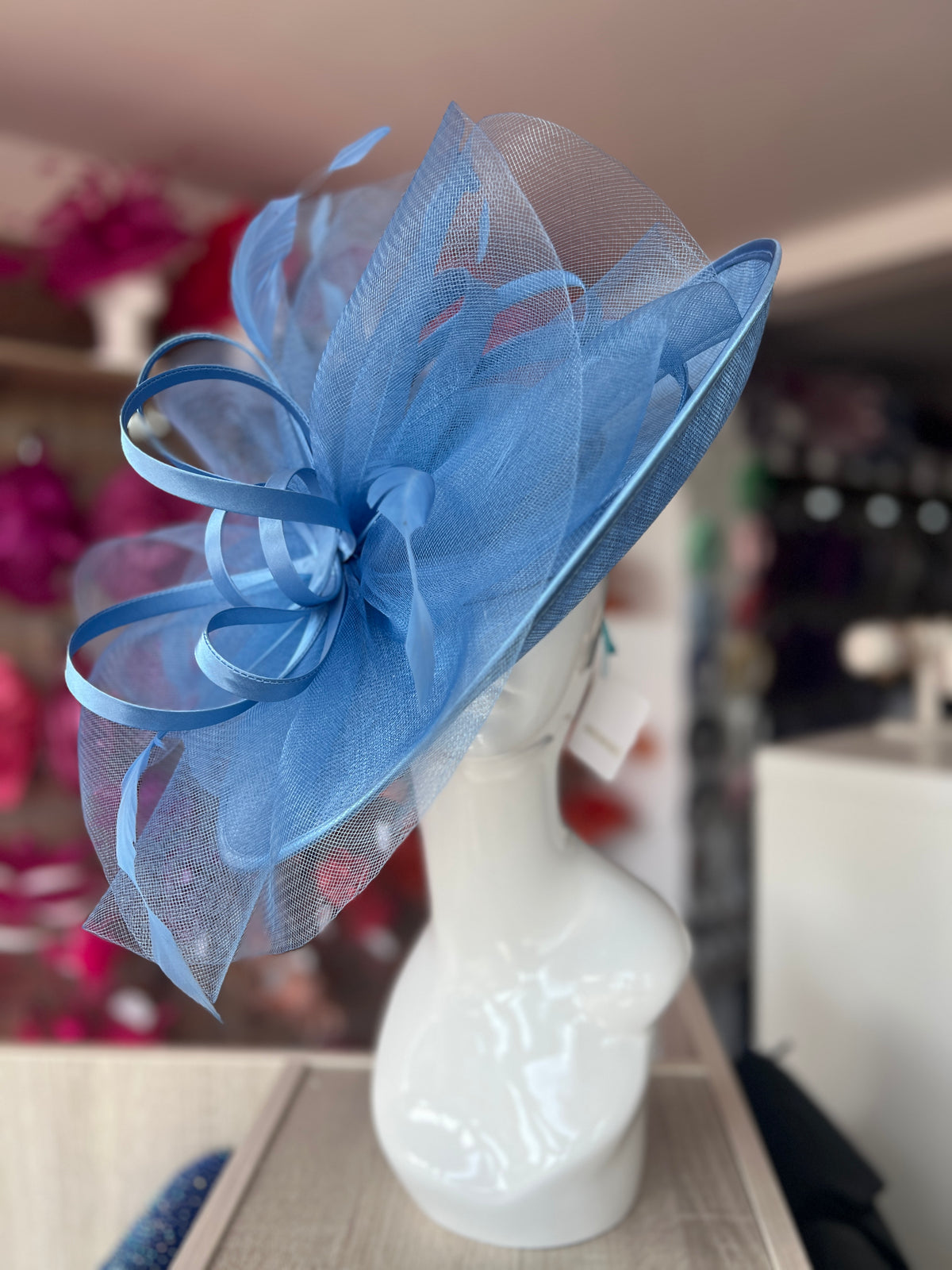 Crinoline &amp; Sinamay Large Bluebell Hatinator-Fascinators Direct