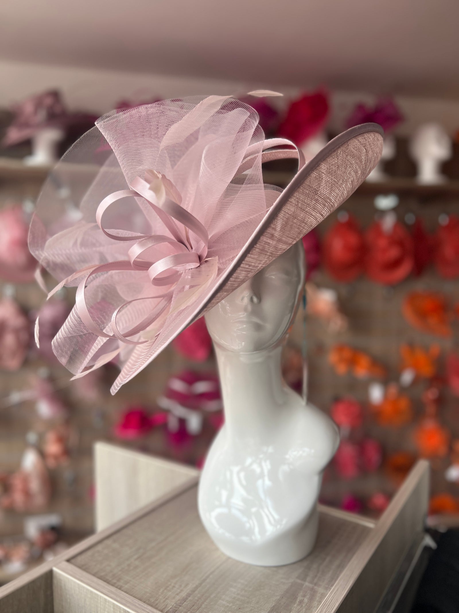 Crinoline & Sinamay Large Cameo Hatinator-Fascinators Direct