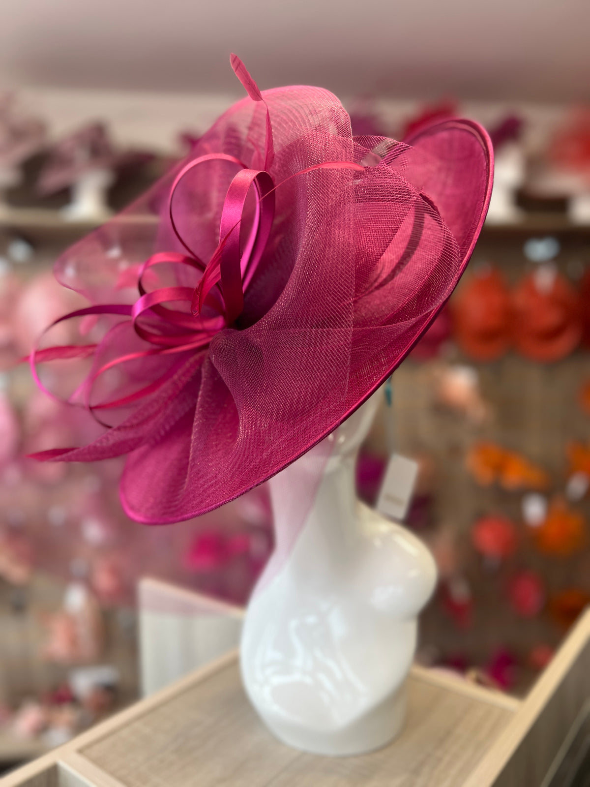 Crinoline &amp; Sinamay Large Damson Hatinator-Fascinators Direct