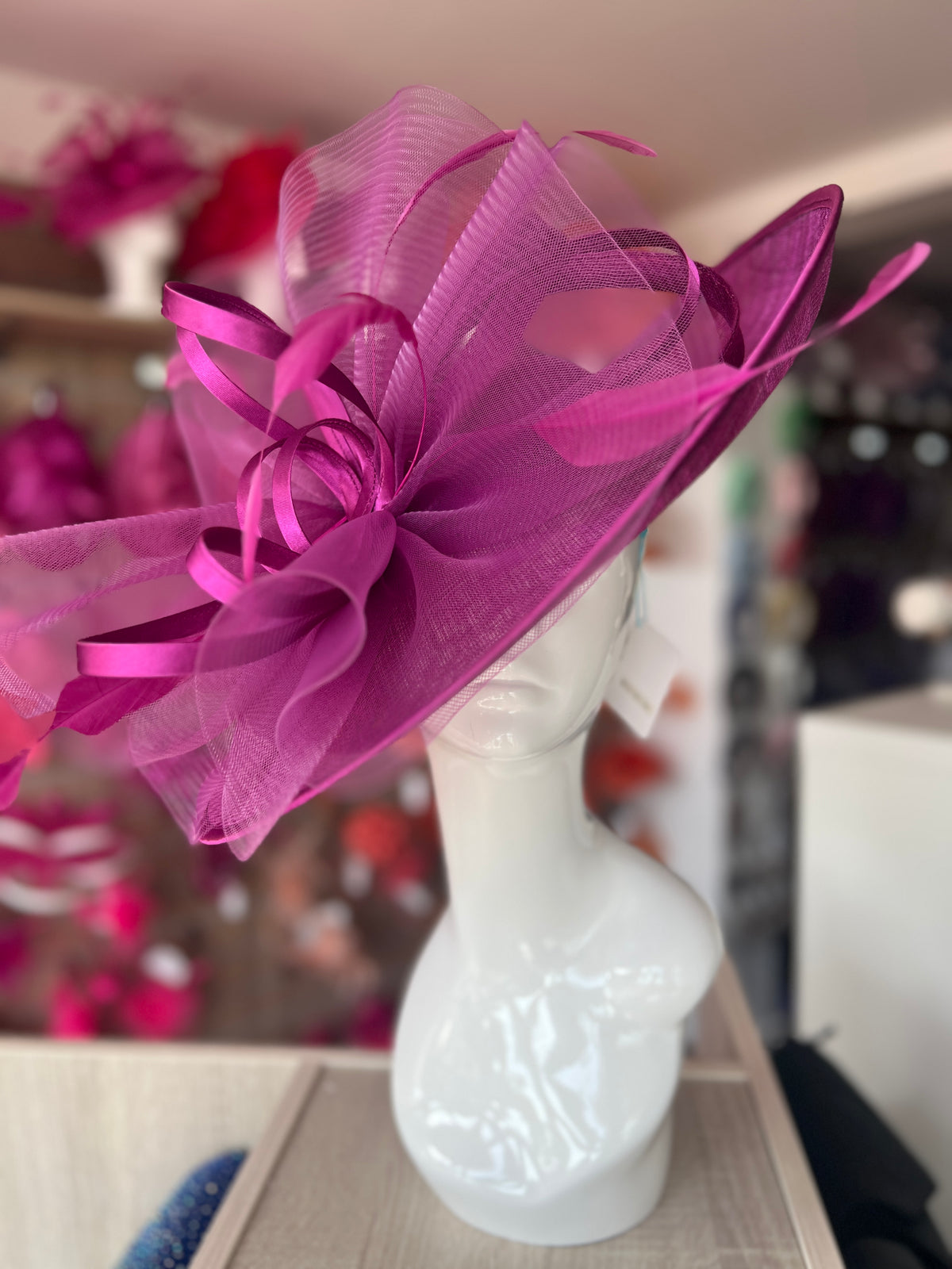 Crinoline &amp; Sinamay Large Grape Hatinator-Fascinators Direct