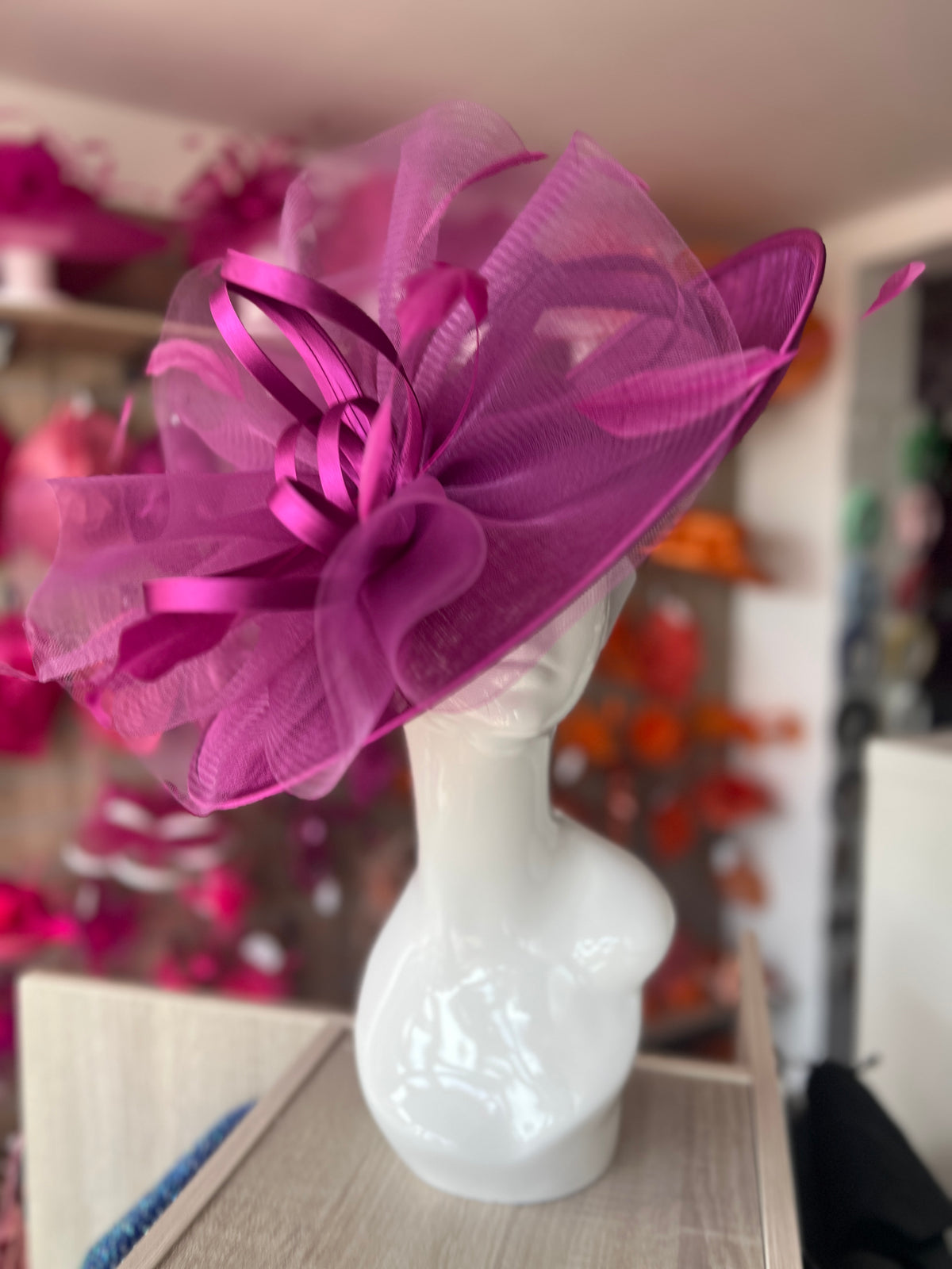 Crinoline &amp; Sinamay Large Grape Hatinator-Fascinators Direct