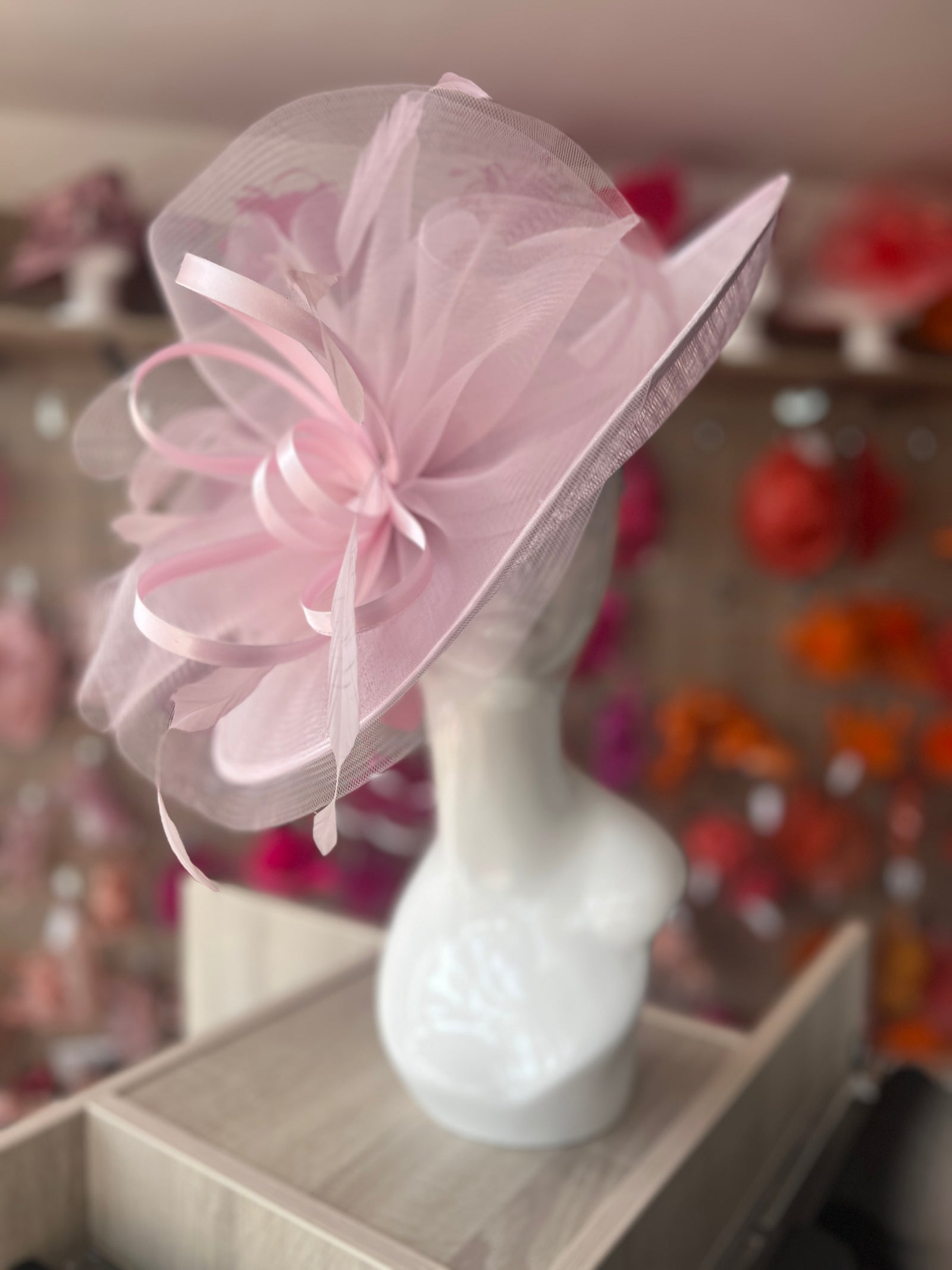 Crinoline & Sinamay Large Orchid Hatinator-Fascinators Direct