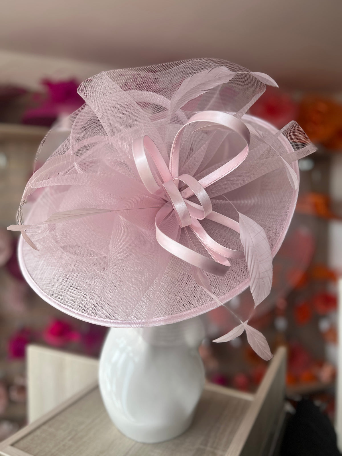 Crinoline &amp; Sinamay Large Orchid Hatinator-Fascinators Direct
