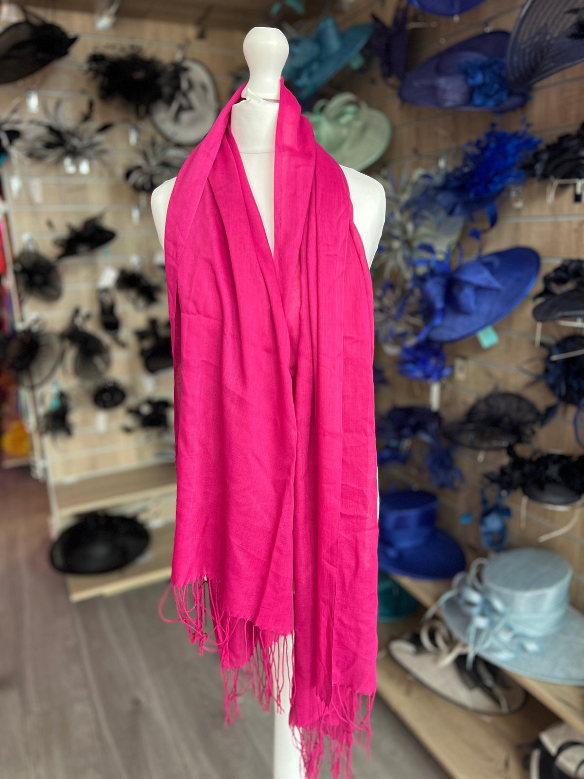 Damson Wedding Pashmina Scarf-Fascinators Direct