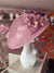 Deluxe Large Dusky Pink Hatinator with Split Brim & Feathers-Fascinators Direct