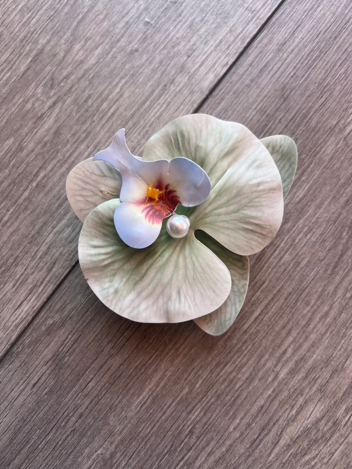 Duck Egg Blue Orchid Hair Clip-Fascinators Direct