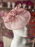 Dusky Pink Curved Disc Fascinator-Fascinators Direct