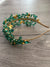 Emerald Green Crystal Headband Fascinator-Fascinators Direct