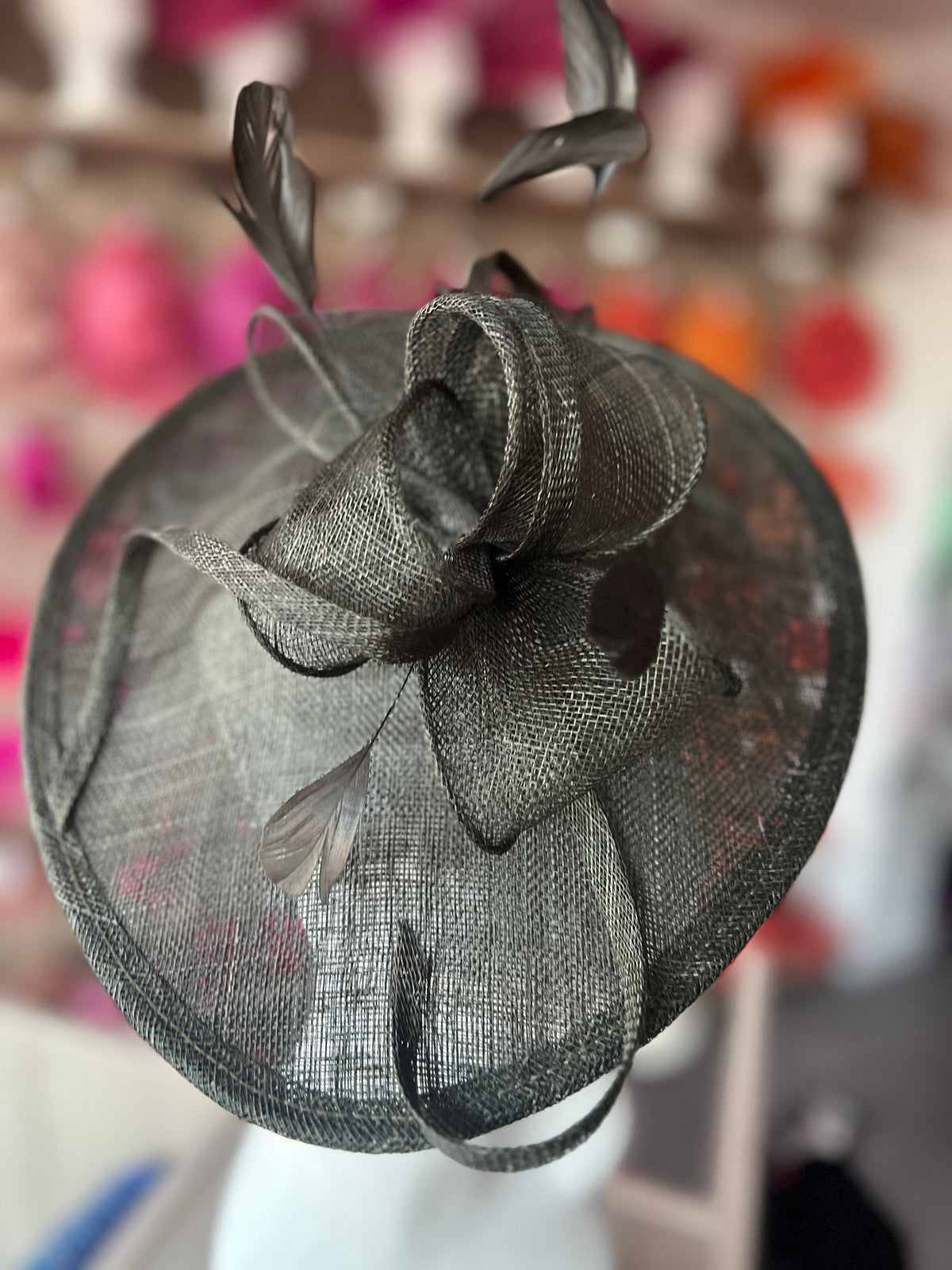 Espresso Teardrop Disc Fascinator-Fascinators Direct