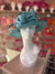 Short Brim Turquoise Occasion Hat