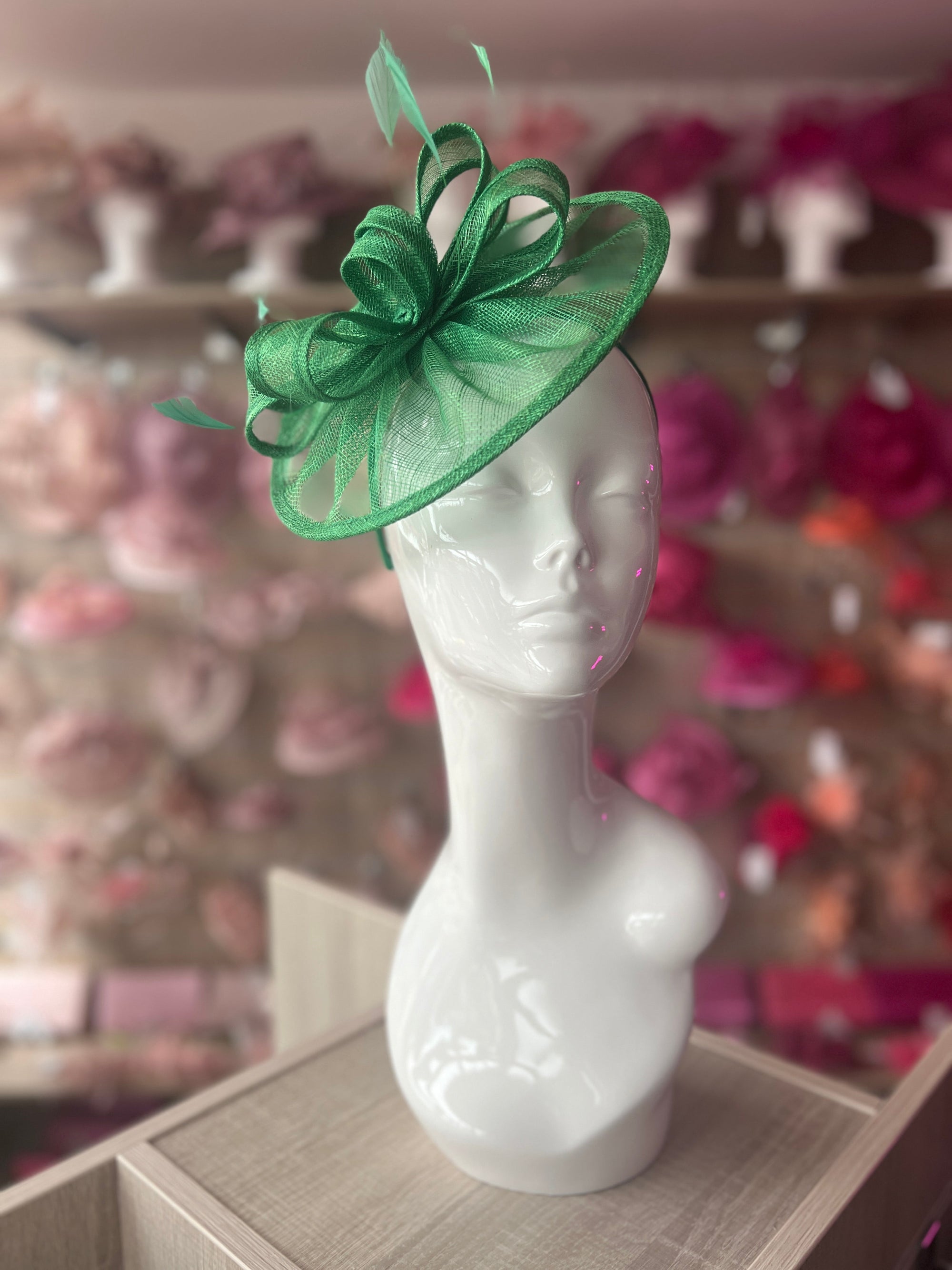 Fern Curved Disc Fascinator-Fascinators Direct