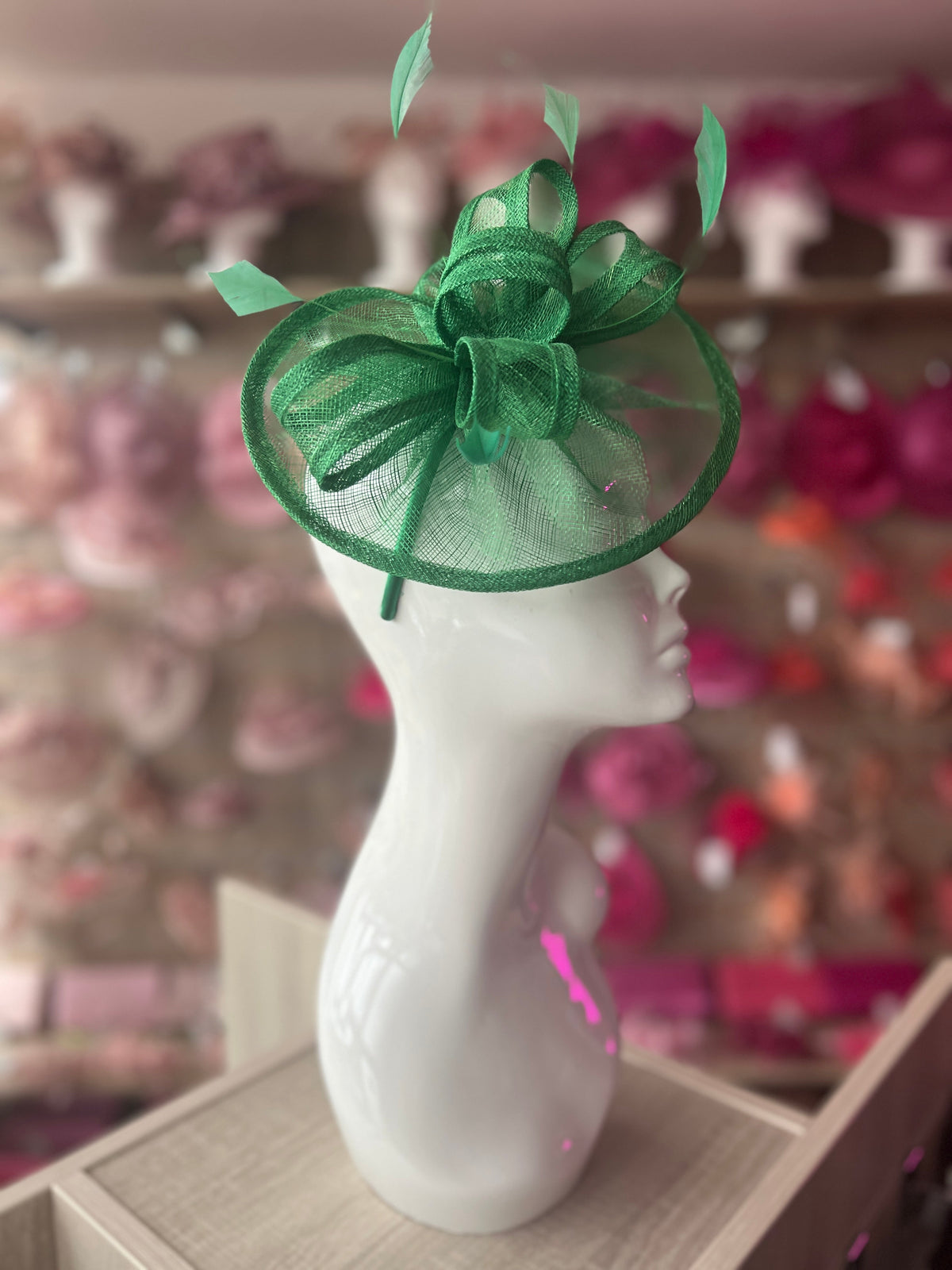 Fern Curved Disc Fascinator-Fascinators Direct