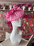 Flamingo Curved Disc Fascinator-Fascinators Direct