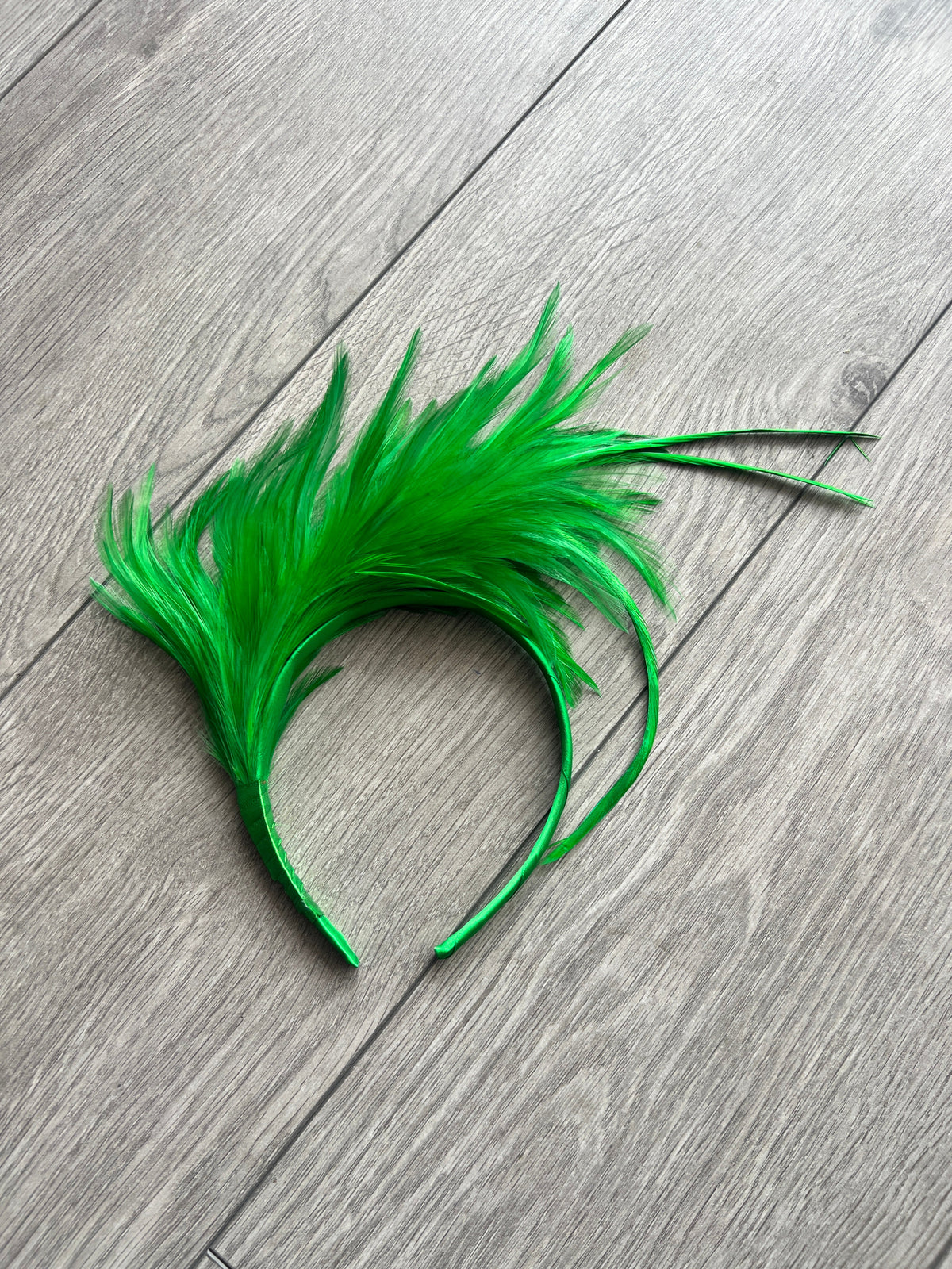 Flapper Style Green Feather Headband-Fascinators Direct