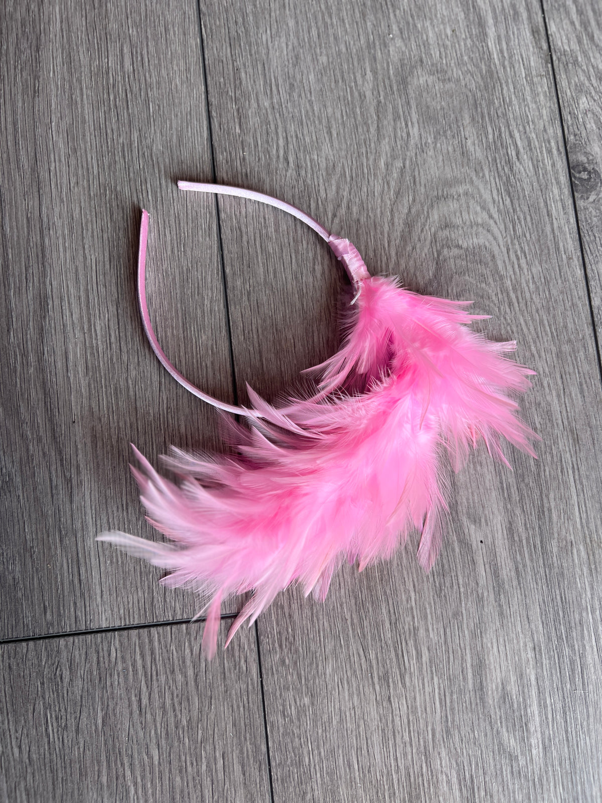 Flapper Style Pink Feather Headband-Fascinators Direct
