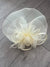 Floaty Crinoline Large Cream Fascinator-Fascinators Direct