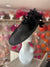 Floral Fantasy Black Hatinator with Upturned Brim-Fascinators Direct