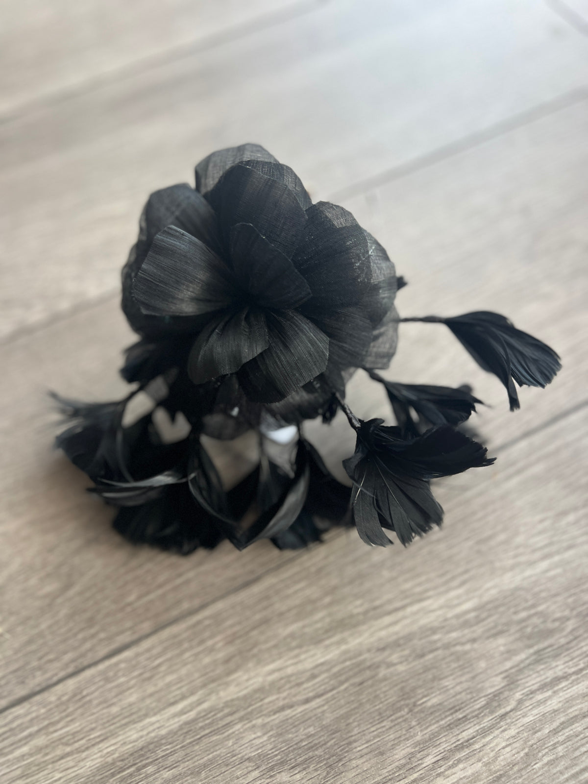 Floral Fantasy Black Headband Fascinator-Fascinators Direct