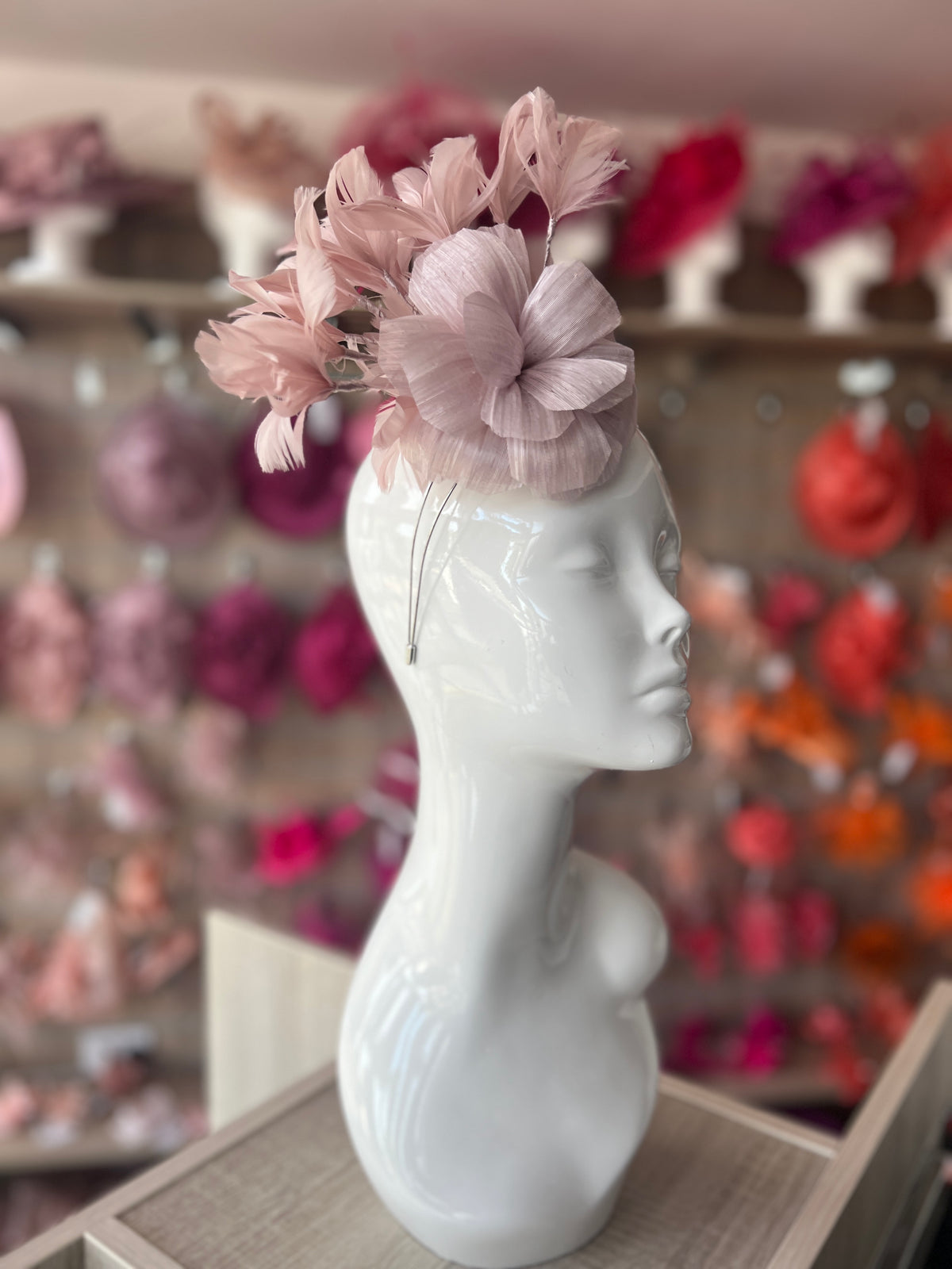 Floral Fantasy Cameo Headband Fascinator-Fascinators Direct