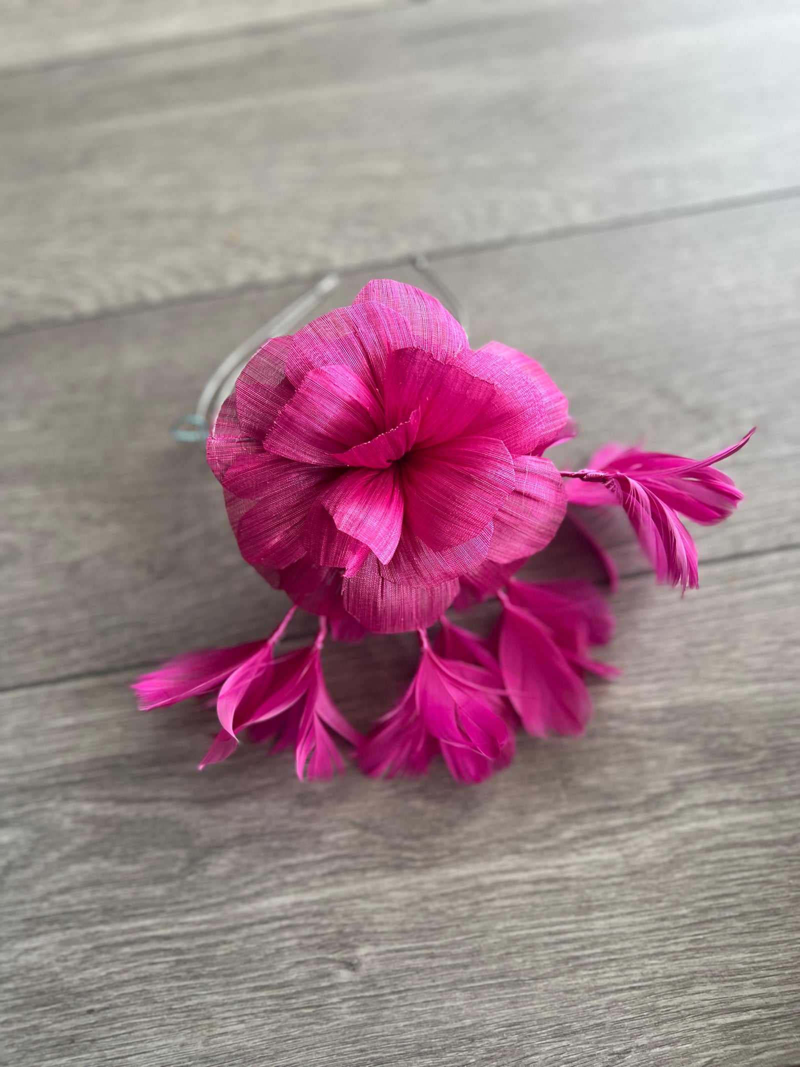 Floral Fantasy Fuchsia Headband Fascinator-Fascinators Direct