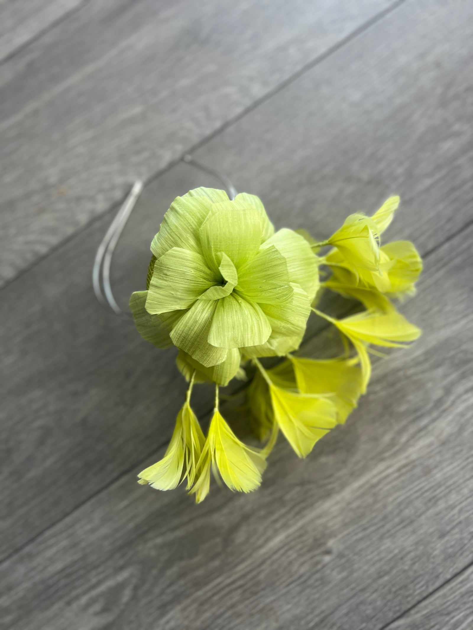 Floral Fantasy Lime Headband Fascinator-Fascinators Direct