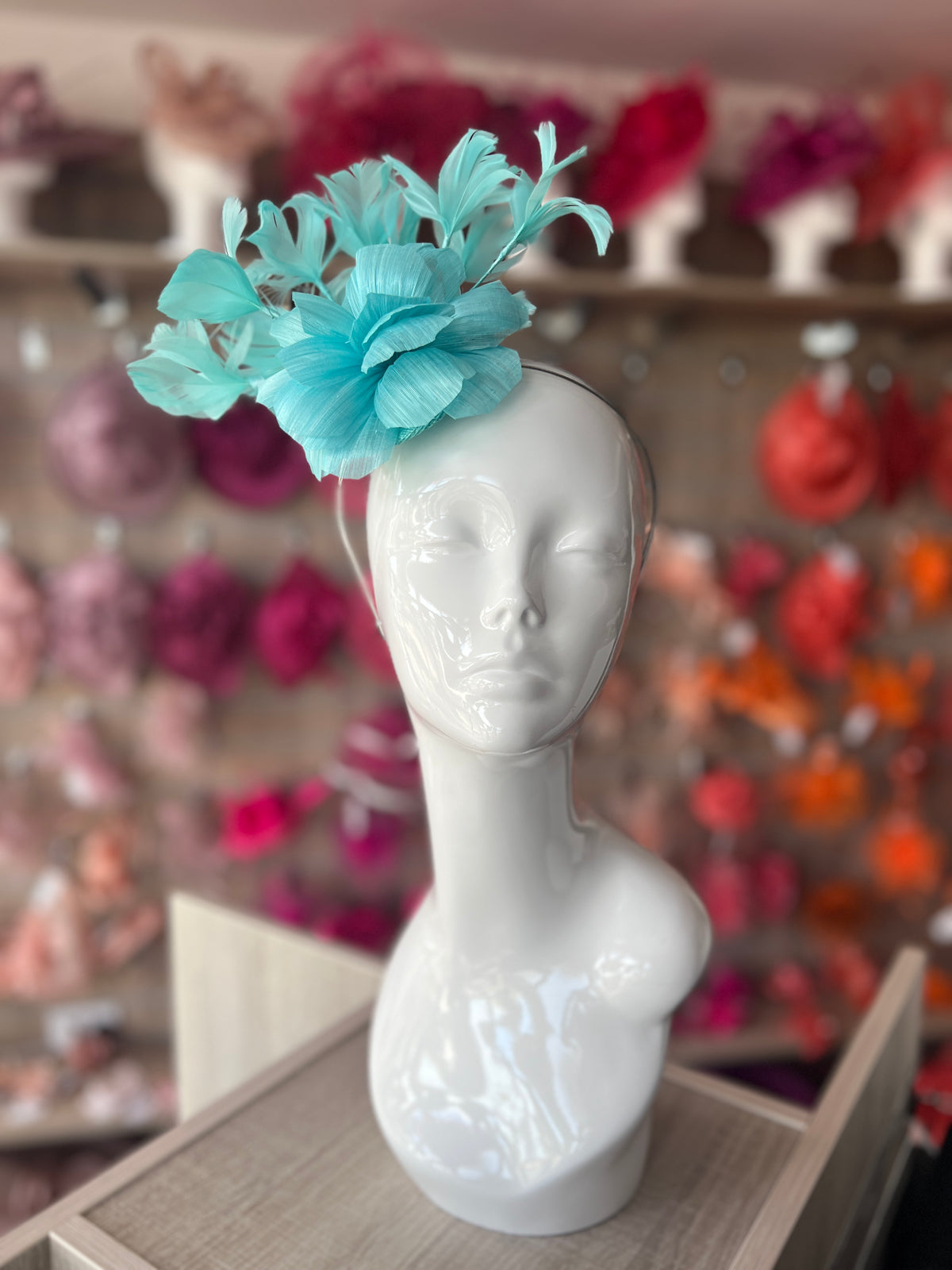 Floral Fantasy Peacock Headband Fascinator-Fascinators Direct