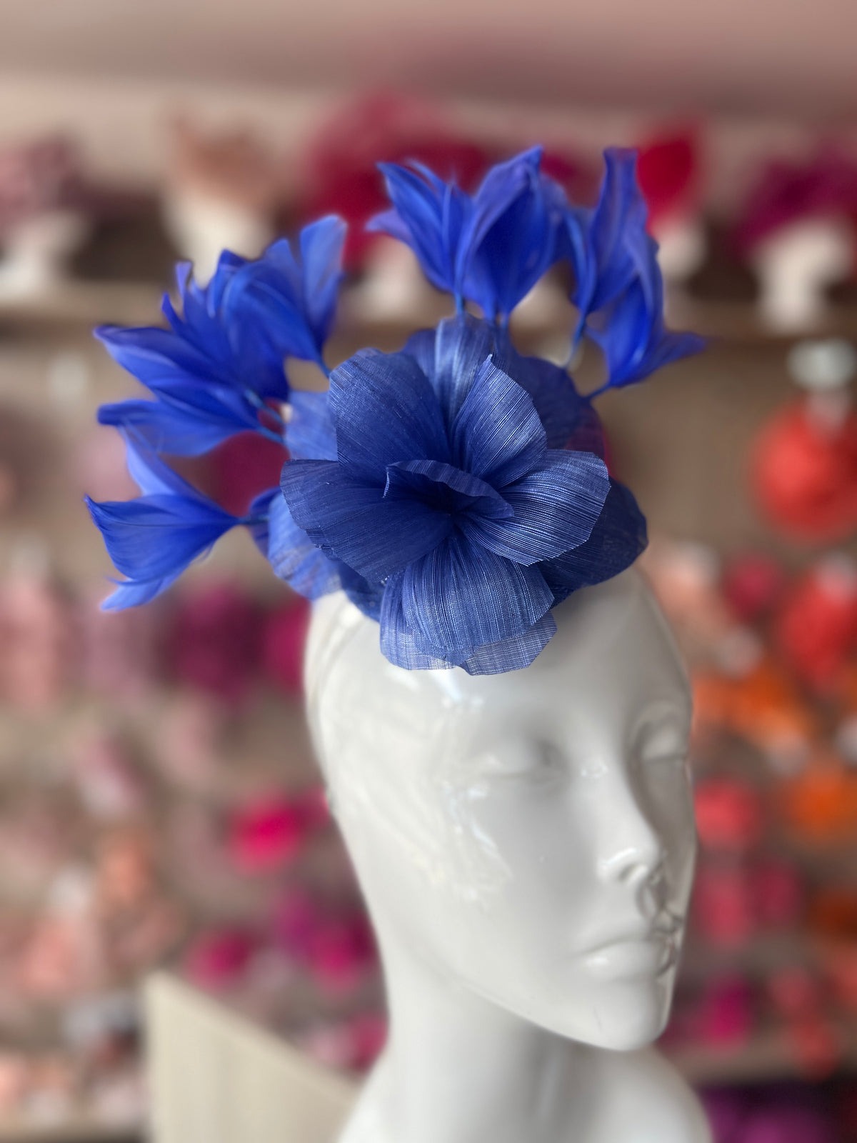 Floral Fantasy Sapphire Headband Fascinator-Fascinators Direct
