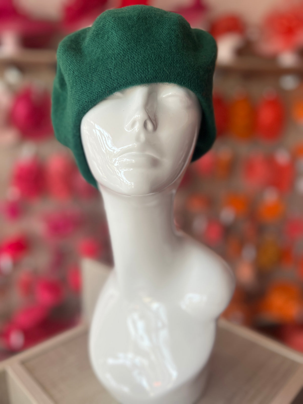 Forest Green Beret Hat-Fascinators Direct