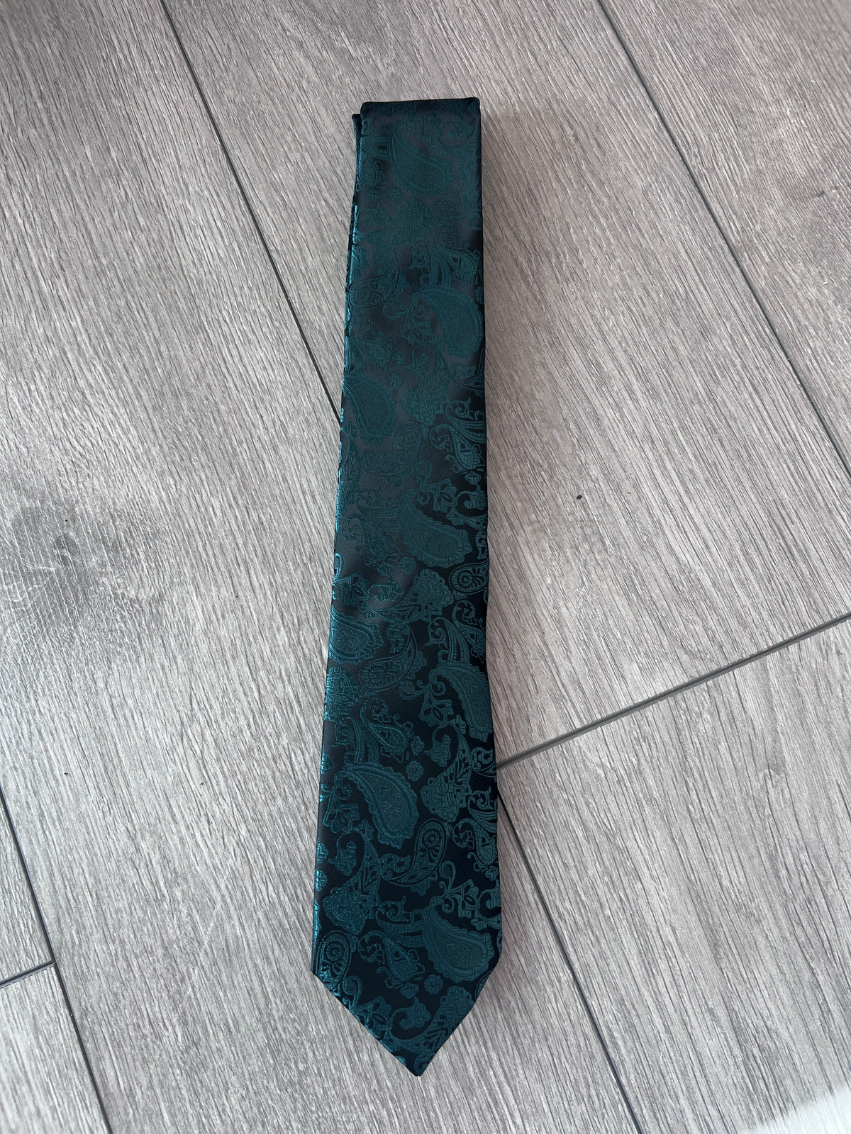 Forest Green Men’s Classic Paisley Tie-Fascinators Direct