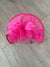 Fuchsia Asymmetric Disc Fascinator With Feathers-Fascinators Direct