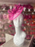 Fuchsia Curved Disc Fascinator-Fascinators Direct