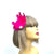 Fuchsia Fascinator Clip with Vintage Feathers & Pearls-Fascinators Direct