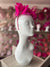 Fuchsia Fascinator Headband with Feather Petals & Diamanté-Fascinators Direct