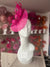 Fuchsia Fascinator With Diamanté Oval Base-Fascinators Direct