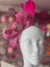 Fuchsia Metallic Large Loop Feather Headband Fascinator-Fascinators Direct