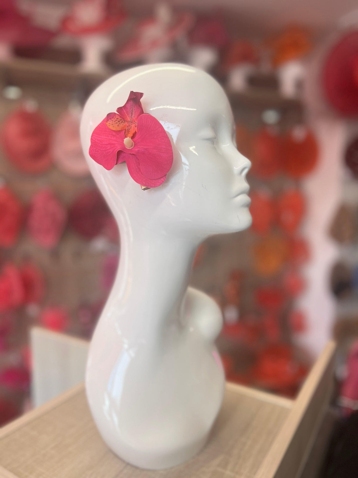 Fuchsia Orchid Hair Clip-Fascinators Direct