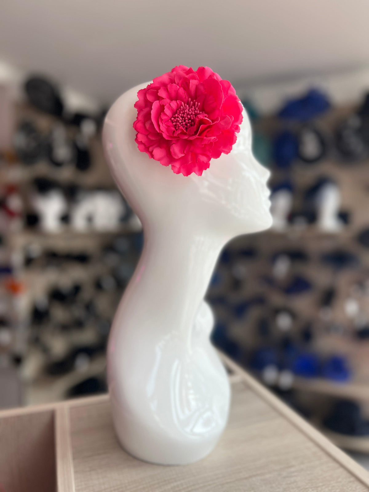 Fuschia Pink Hair Flower Fascinator Clip-Fascinators Direct