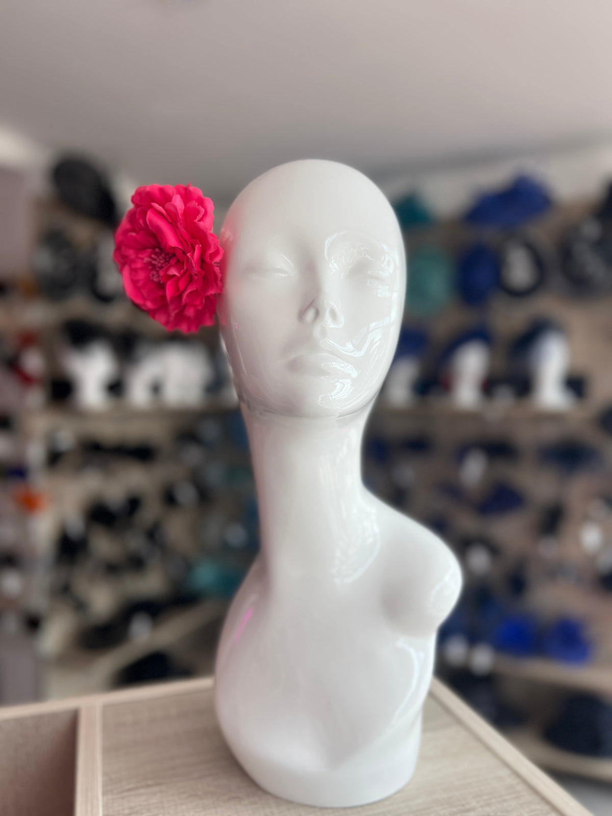 Fuschia Pink Hair Flower Fascinator Clip-Fascinators Direct