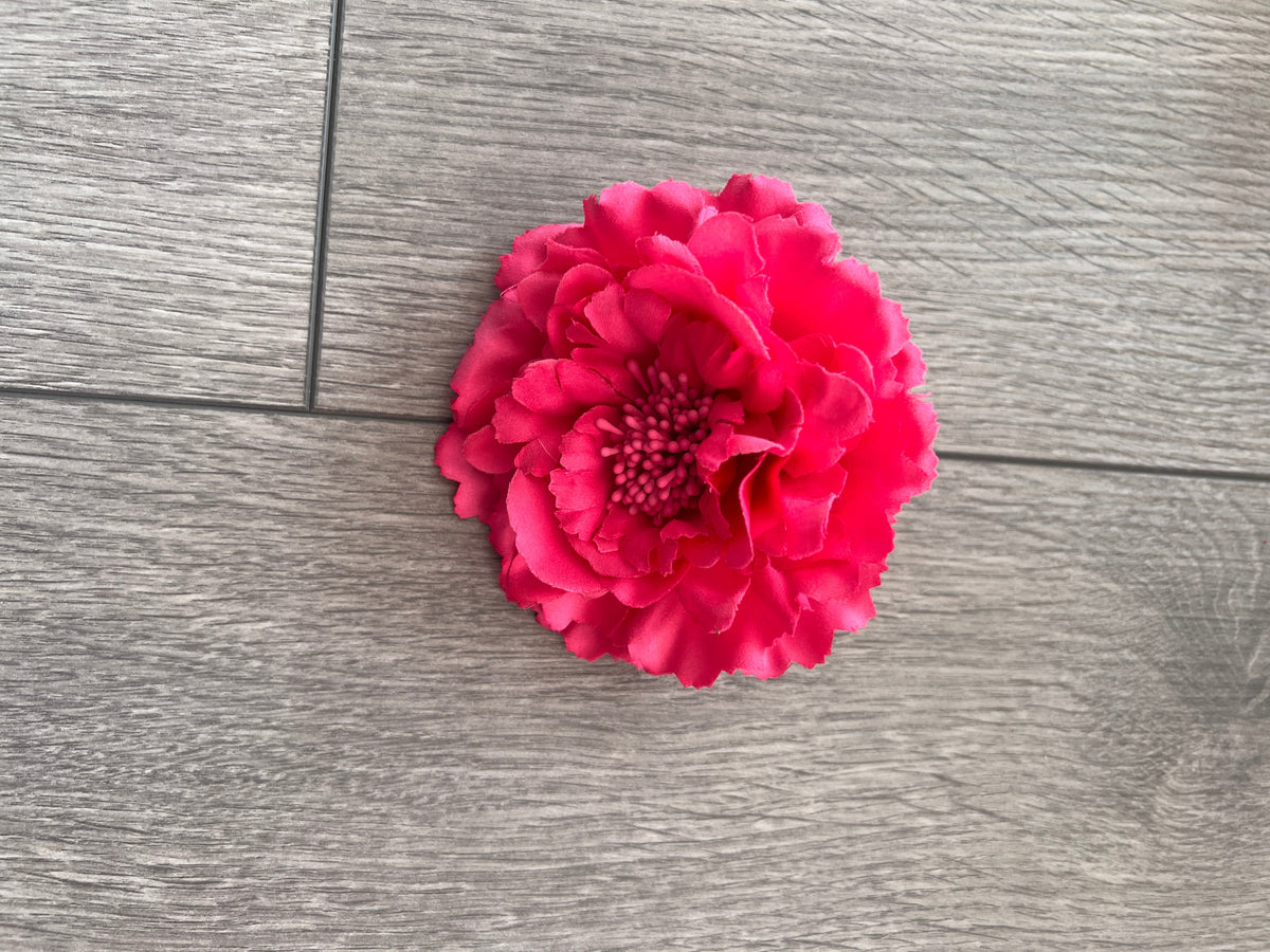 Fuschia Pink Hair Flower Fascinator Clip-Fascinators Direct