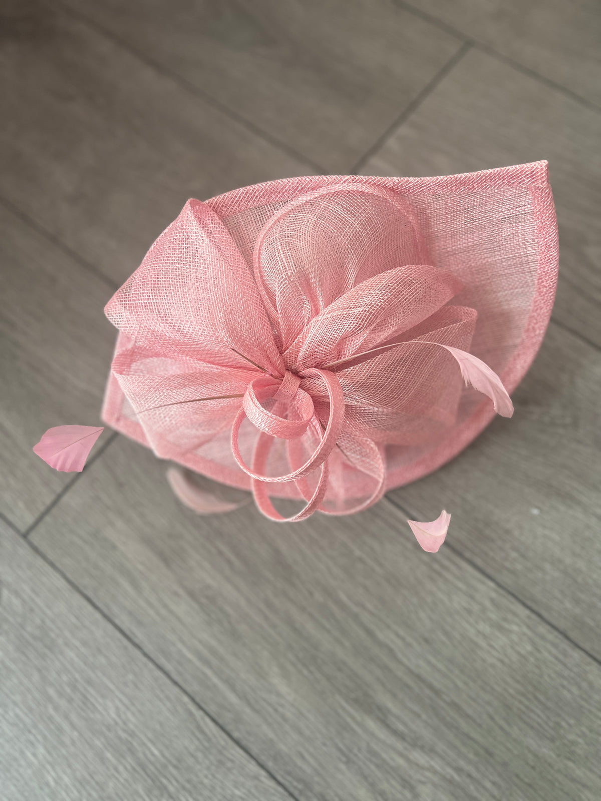 Girly Pink Disc Fascinator with Decorative Bow-Fascinators Direct