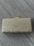 Gold Glitter Box Clutch Bag-Fascinators Direct