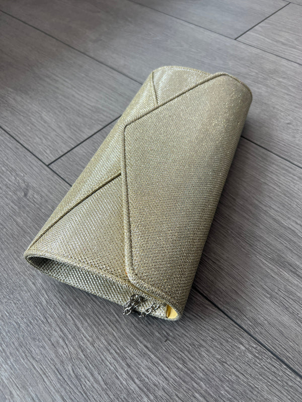 Gold Large Clutch Handbags Embellished Classic Clutch Bag Gold