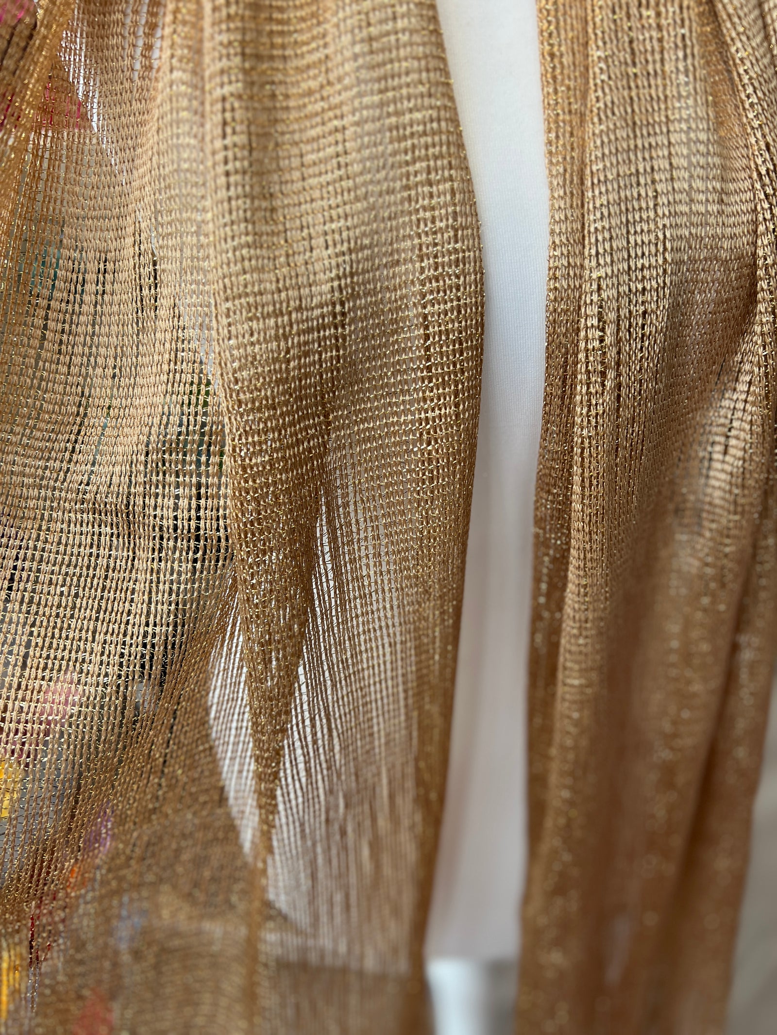 Gold Shimmer Scarf-Fascinators Direct