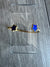 Gold Tone Blue Flower Cuff Bracelet-Fascinators Direct